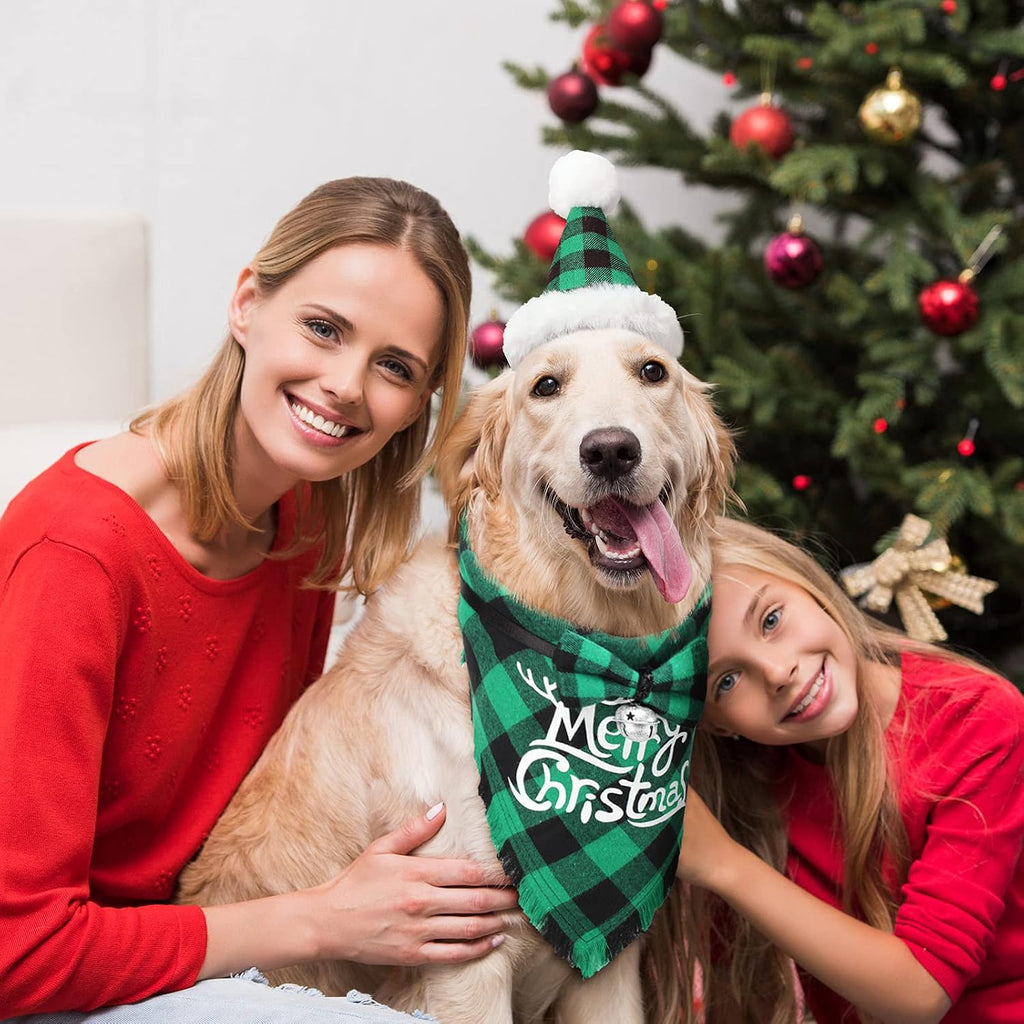 3 Pcs Christmas Dog Costumes for Small Medium Large Dog Cat