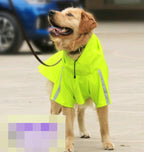 Spring and Summer New Dog Raincoat Waterproof Cape Dog Reflective Raincoat Large Dog Raincoat