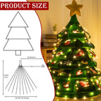 6.6FT 200 LED Christmas Tree Lights LED Cascading Twinkle Lights