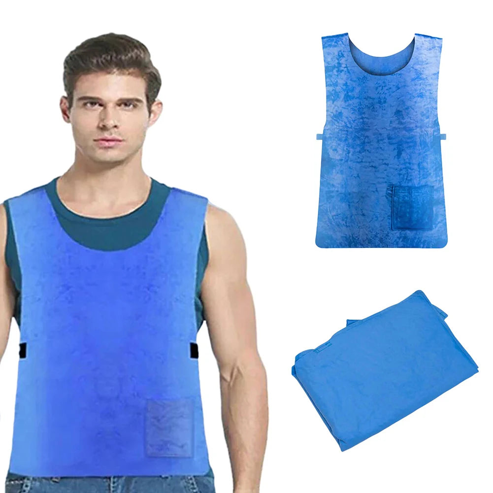 Cooling Vest Summer Ice Clothes Cooling Vest Heatstroke Prevention Undershirt Reusable Ice Cooling Vest Outdoor Work Cold Vest