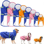 Spring and Summer New Dog Raincoat Waterproof Cape Dog Reflective Raincoat Large Dog Raincoat
