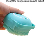 Pets Bath Brush | Scrubber for Bath | Dog Shampoo Brush | Dog Washing/Shower Brush, Suitable for Short/Long Haired Dogs, Dog Brush for Shedding, Bathing, Massaging & Grooming (Blue) (Blue)