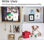Inkless Pet Paw Print Kit,Dog Nose Print Kit,Ink Paw Print Ornament for Dogs Cats,Clean Touch Ink Pad,Mess Free,Pawprints Memorial Keepsakes,Pets Paw Print Impression Kit-4 Pack