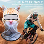3D Cat Ski Balaclava Sheisty Face Mask with Ears Cute Animal Ski Mask Suitable for Festivals Raves Party Outdoor Activities