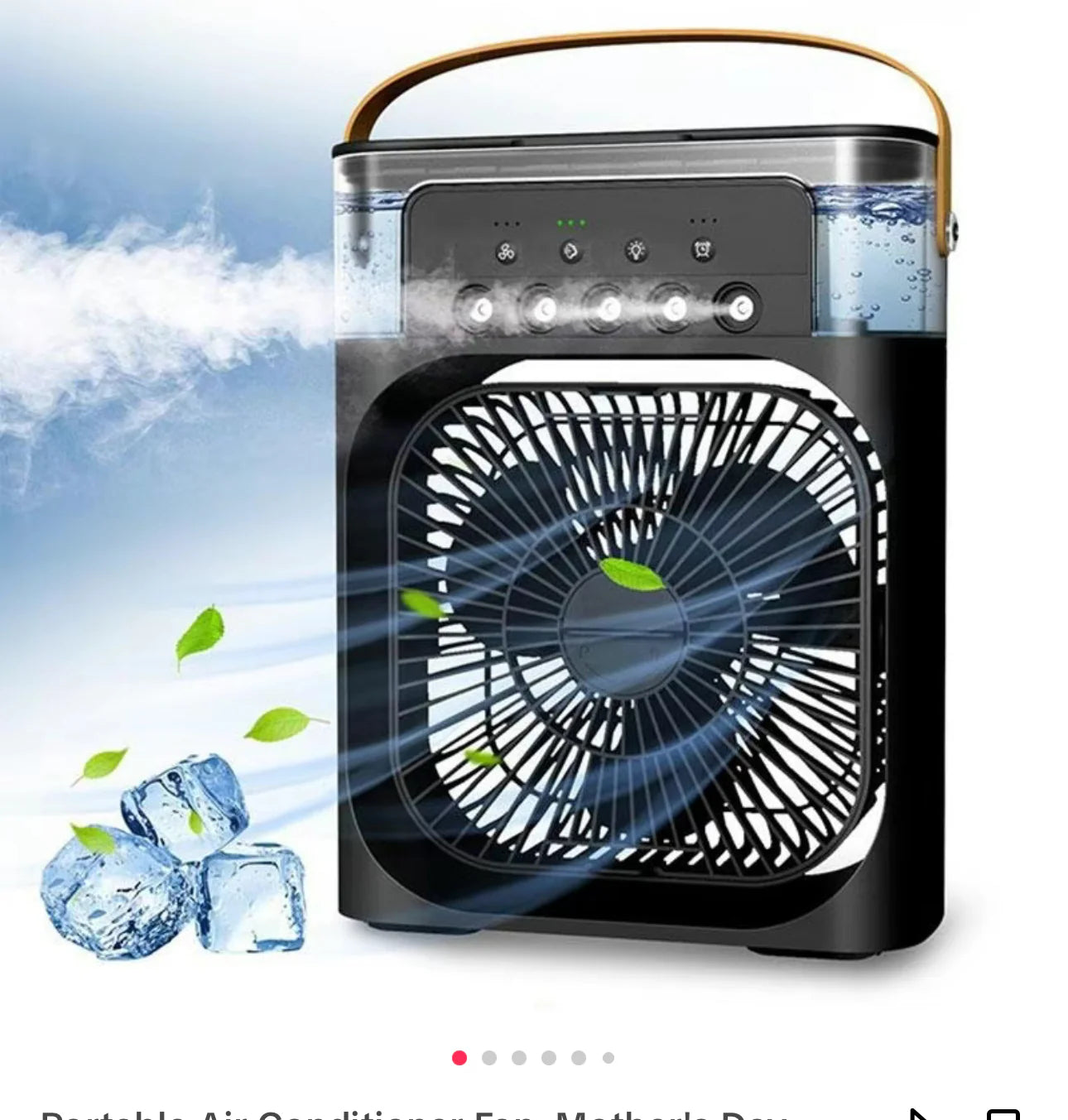 Ventilateur Brumisateur Portable - Fraicheur Instantanee