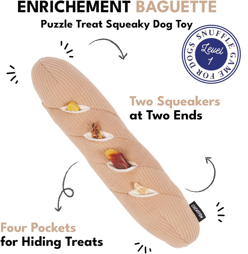 Interactive Dog Snuffle Toy, Enrichment Squeaky Toy for Boredom