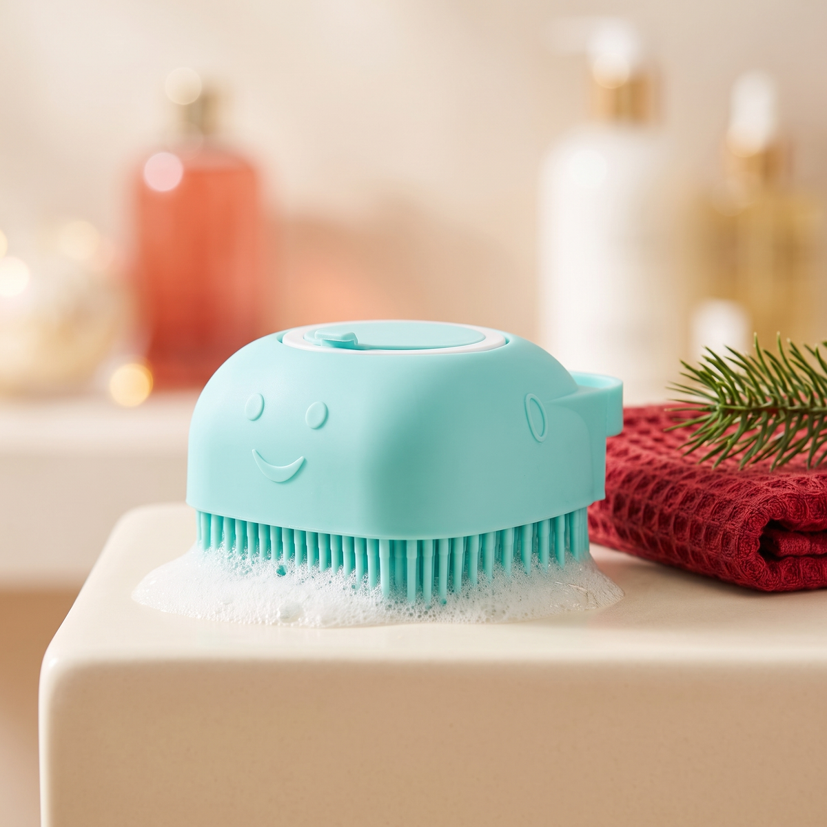 2-in-1 shampoo bath brush