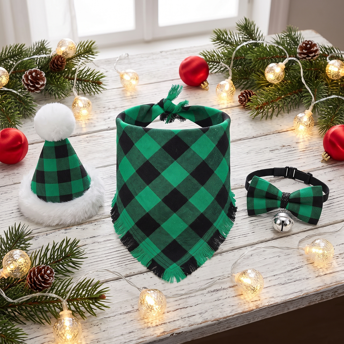 Christmas outfit set for pets