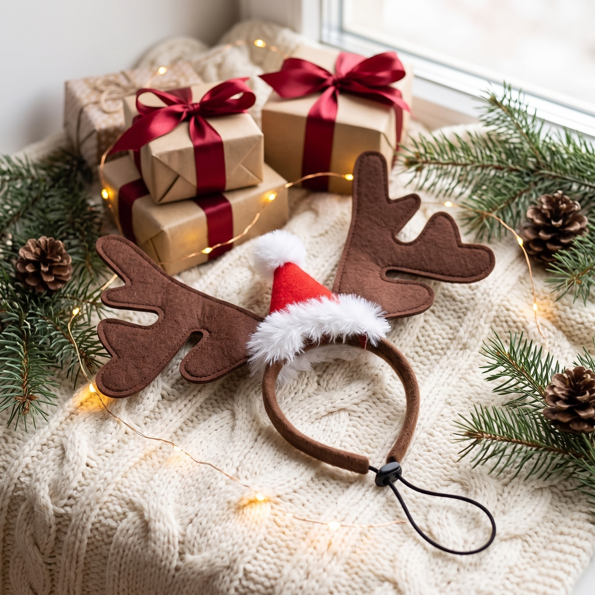 Reindeer antler headband